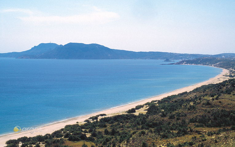 Kilometerlanger Strand auf der Insel Kos