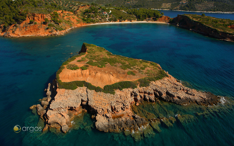 Blick auf die Küste von Alonissos