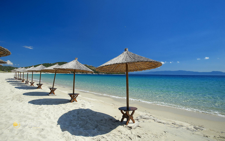 Traumstrand auf der Insel Amouliani