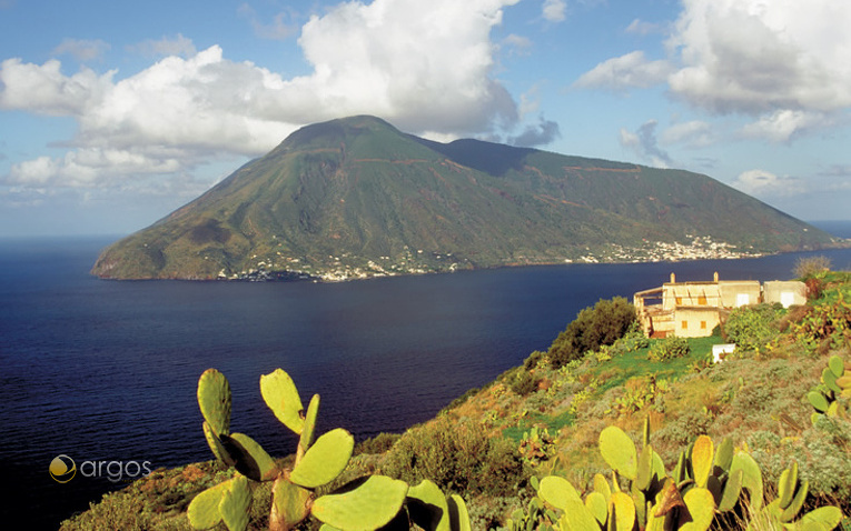 Blick auf die Insel Lipari