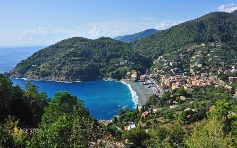 Panorama der Ortschaft Bonassola - Riviera di Levante