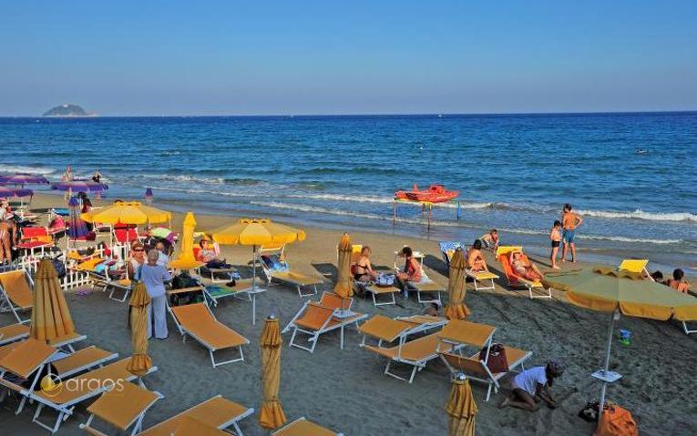 Strand von Alassio - Riviera di Ponente