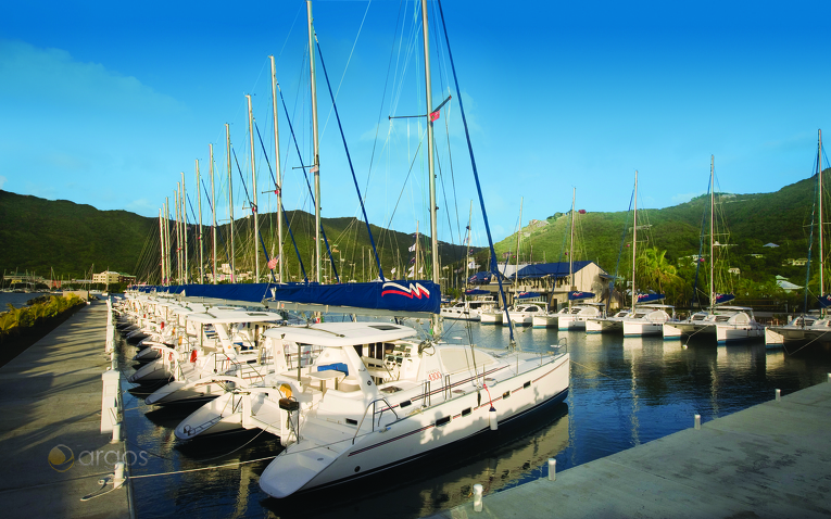 Yachten im Hafen Wickams Cay II - Tortola / BVIs