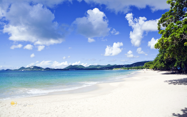 Traumstrand auf der Insel Saint Lucia