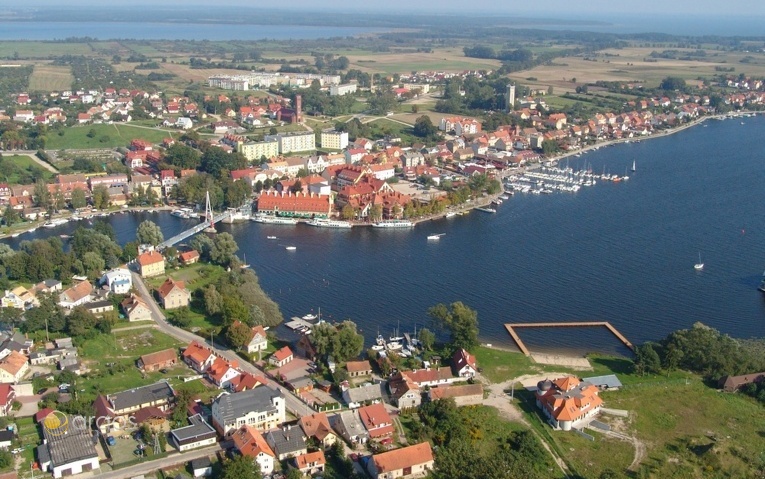 Aussicht auf die Stadt Nikolaiken (Mikolajki) 