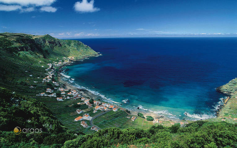 Sao Lourenco Bucht auf der Insel Santa Maria