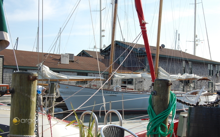 Ausblick vom Portside Bar - Newport