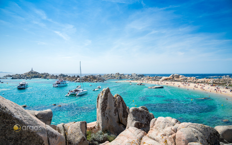 Strand in der Cala Acciarino auf den Lavezzi-Inseln