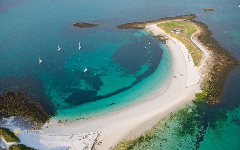 Traumhafter Blick auf das Glenan-Archipel in der Bretagne