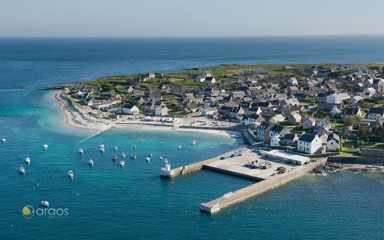 Kleiner Hafen auf der Insel Île-aux-Moines im Golf von Morbihan