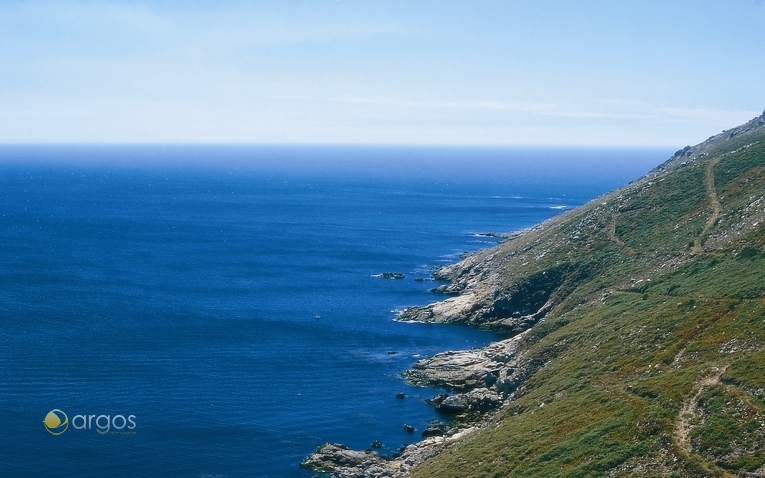 Blick auf den Atlantik vom Kap Finisterre 