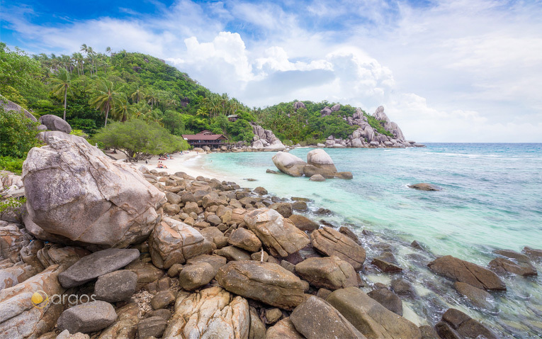 Steine am Strand von Ko Tao