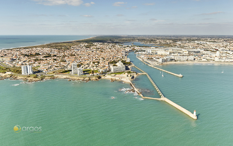 Sables d'Olonne aus der Luft