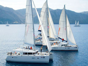 Yachten beim Catamarans Cup in Griechenland © Istion Yachting