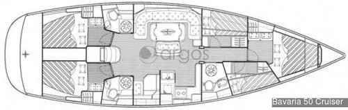 1 Bavaria 50 Cruiser  Verfügbar in Griechenland, Kroatien und Kanaren.