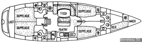 1 Beneteau 50  Verfügbar in Kanaren.