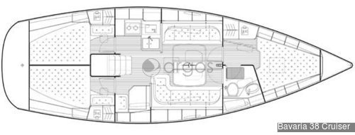 1 Bavaria 38 Cruiser  Verfügbar in Griechenland und Kroatien.