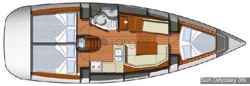 1 Sun Odyssey 36i  Verfügbar in Griechenland, Türkei und Kroatien.