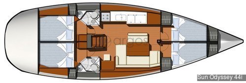 1 Sun Odyssey 44i  Verfügbar in Griechenland, Türkei, Kroatien, Großbritannien und Australien.