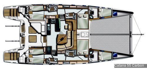 1 Catana 55 Carbon   Verfügbar in Polynesien / Südsee.