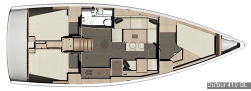 1 Dufour 410 GL  Verfügbar in Griechenland, Frankreich und Norwegen.